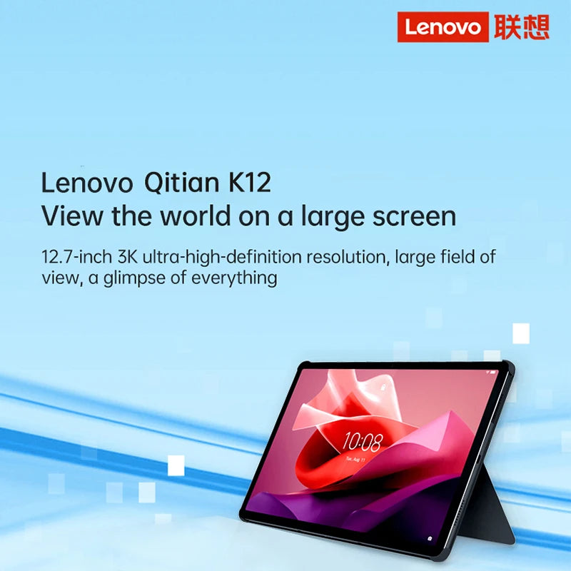 New Lenovo Tab Qitian K12/P12 TB370FU TAB 8GB 128GB/256GB MediaTek Dimensity 7050 Tablet 12.7" LCD Android 13 10200mAh Battery