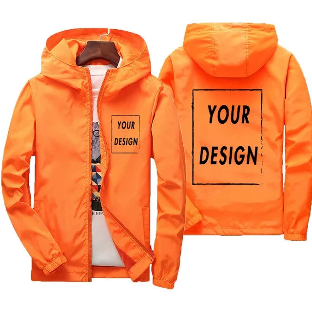 Custom Brand Logo Autumn Jacket Men Waterproof Warm Windbreaker Casual Clothing Big Size 7Xl Men Green Black Red Jacket Outdoor