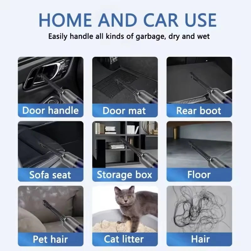 Xiaomi MIJIA Car Vacuum Cleaner 9in1 Portable Wireless Car Vacuum Cleaner Handheld Home Car Dual Use Vacuum Cleane