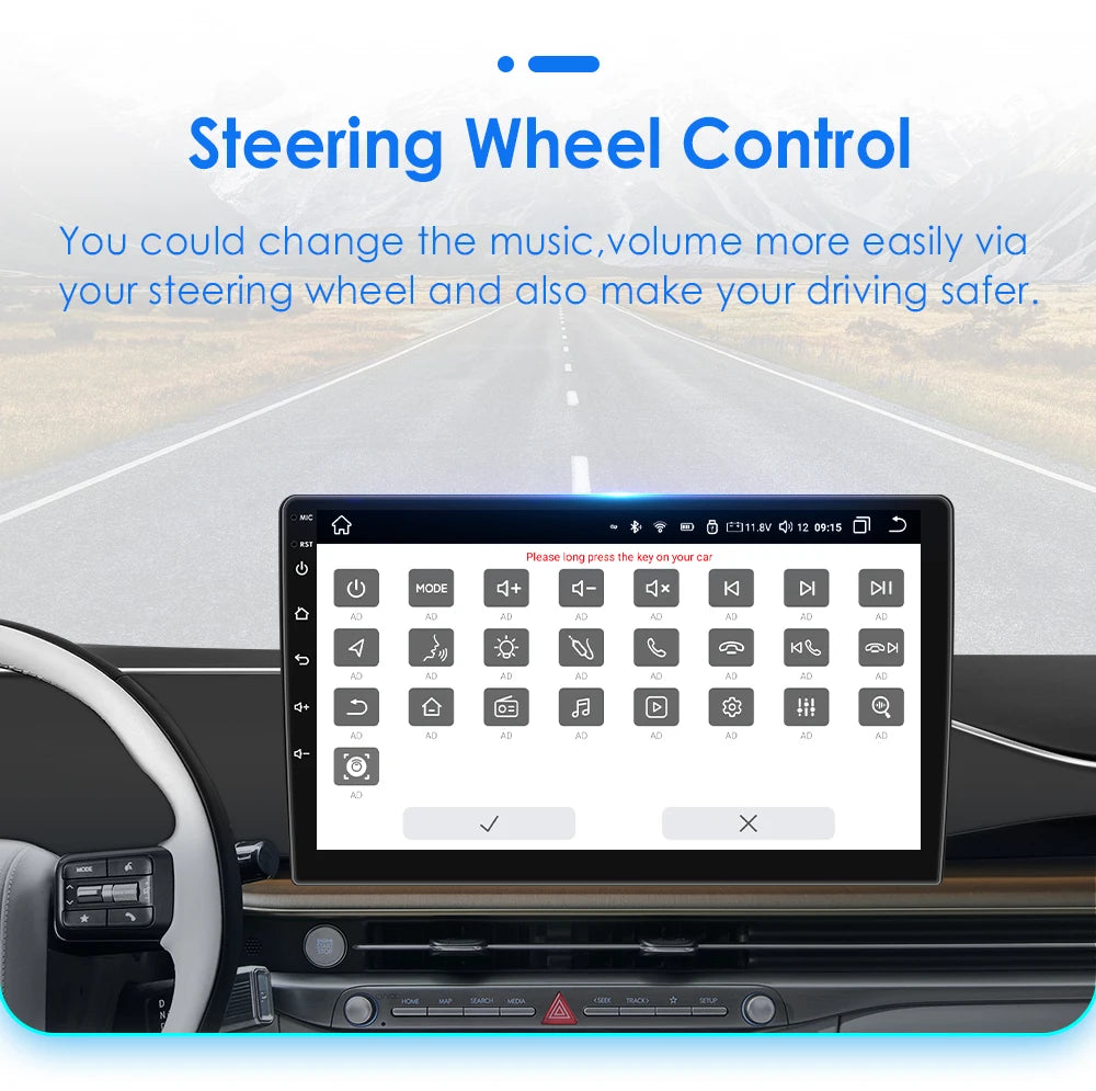 Hzipo AI Voice 10.1" Radio For Honda ACCORD 7 2003 2004 2005 2006 2007 2din Android Auto Carplay 4G Car Multimedia GPS Autoradio
