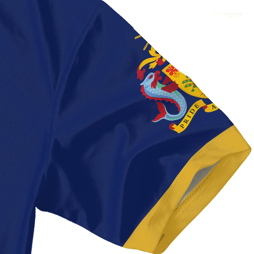 2024 Barbados Flag Badge T shirt Soccer Team Sports Summer Short Sleeved Printed T-shirts Fashion Casual Mens Designer Clothes