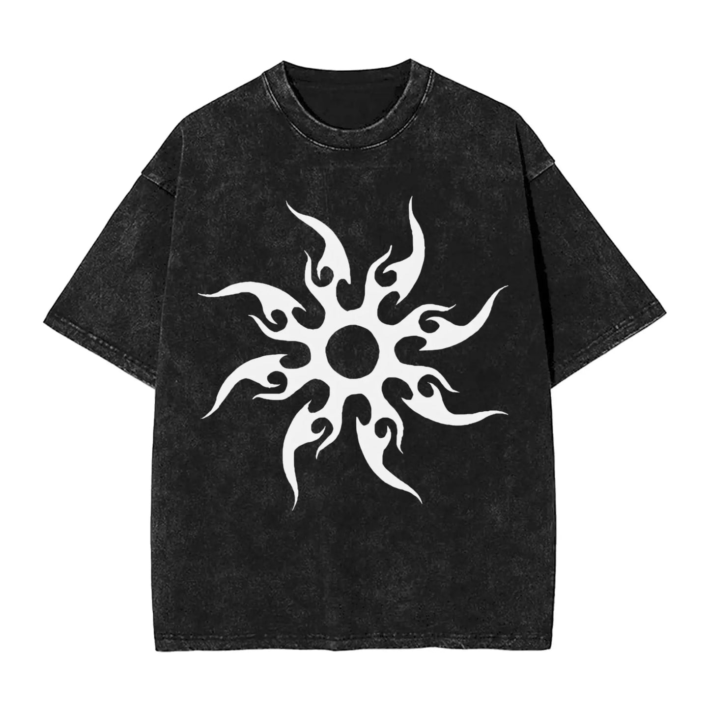 Oversized Washed T-Shirt Forsakens Cotton T-Shirts Meme Trendy Cool Tshirt for Men Beach Y2K Retro Casual Tees
