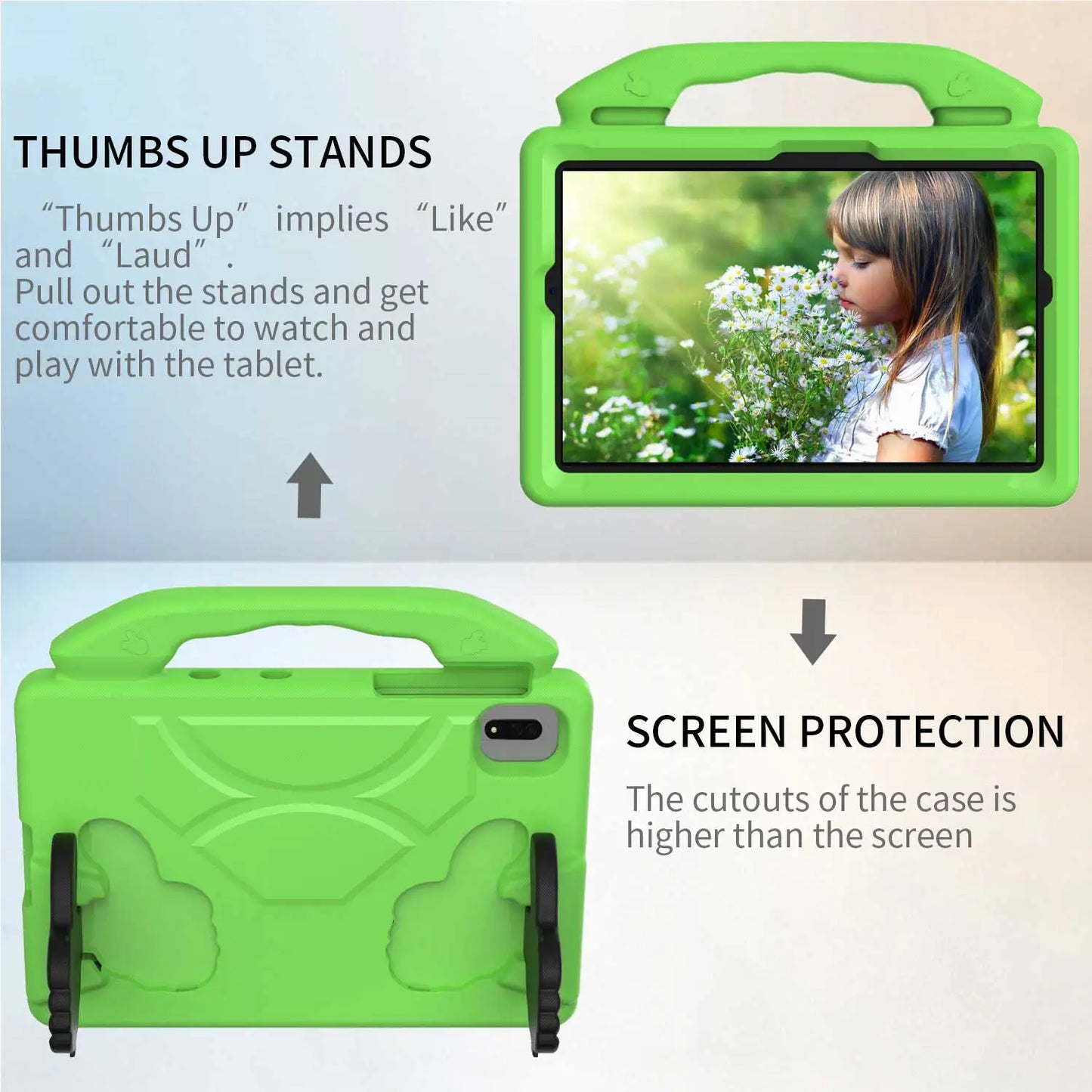 Case for Lenovo Tab P11 Pro 11.5 Inch 2020 2021 Kids Thumbs Up EVA Stand Tablet Cover for P11 Gen 2 2023 Xiaoxin Pad Plus 11.5