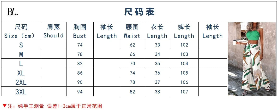 Women's 2024 Summer New Commuter Sexy Sleeveless Short Strap Pants Two Piece Set Fashion Printed Strap Wide Leg Pants Set