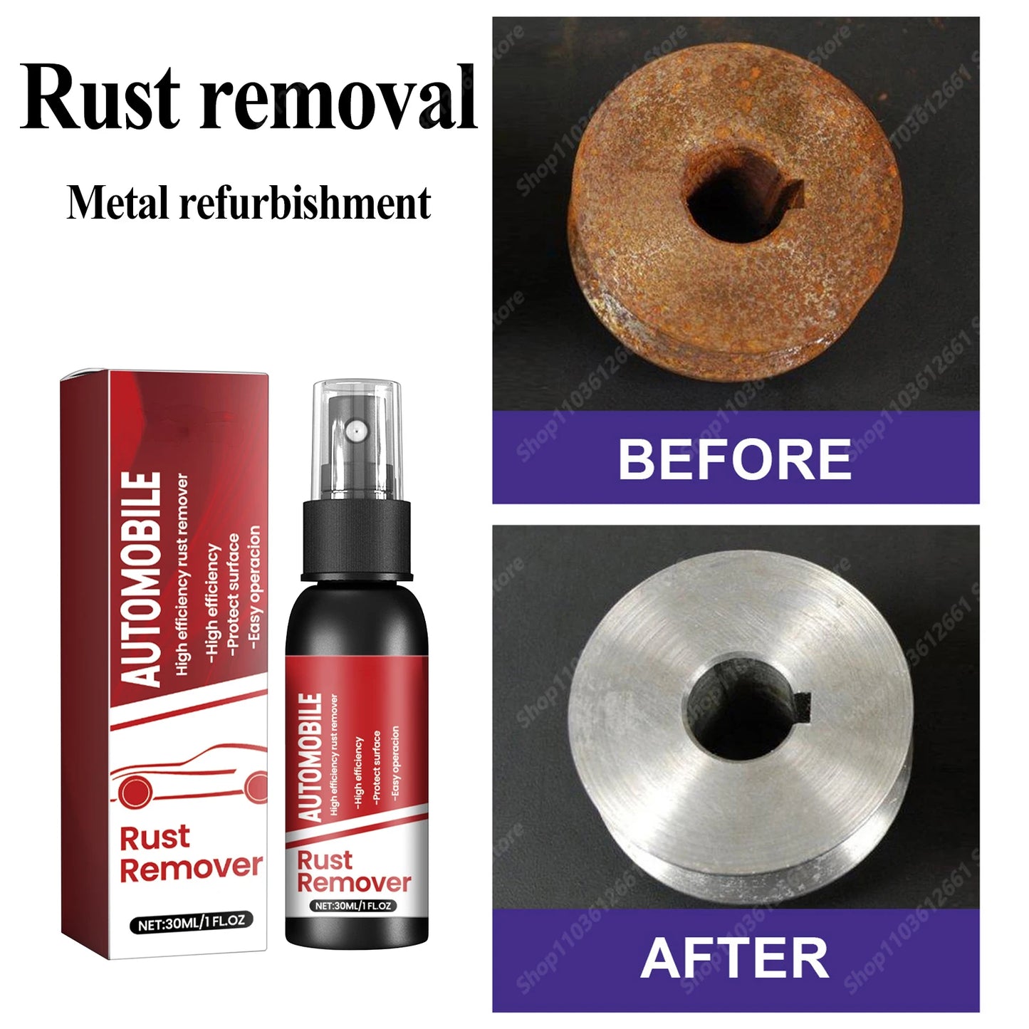Rust Removal of Car Motorcycles Truck Automobile Exhaust Pipe Wheel Brake Discs Remove Rust Multifunction Cleaning Renovation