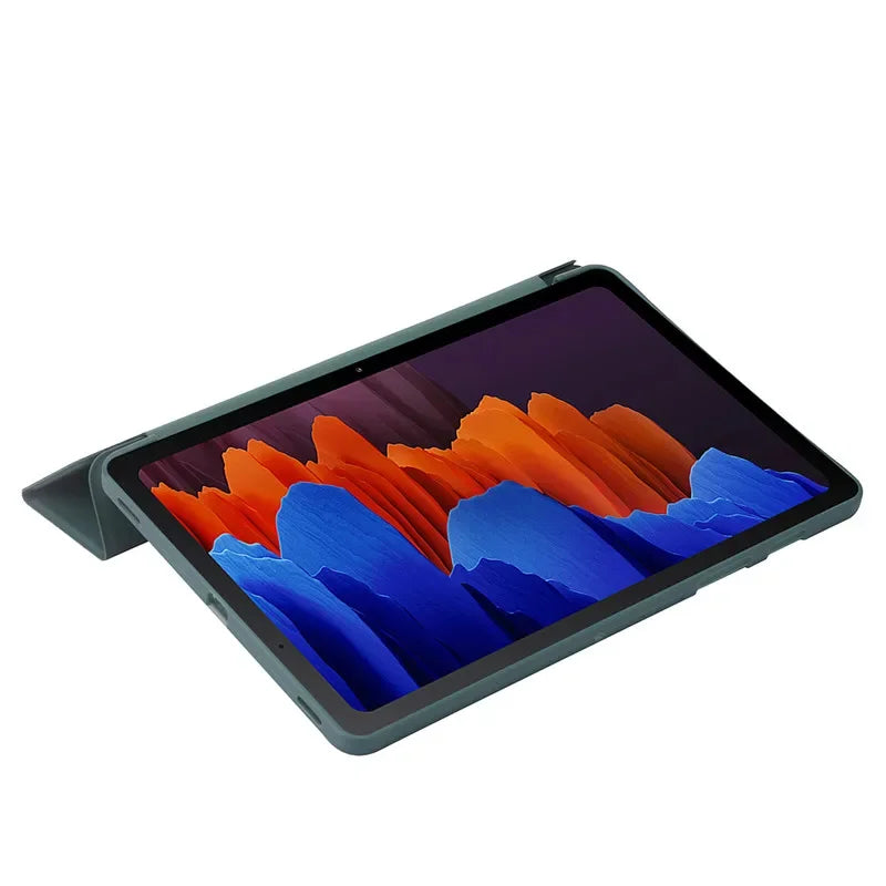 For Samsung Tab A9 Plus Case 11 inch Trifold Leaher Soft Back Stand Tablet Funda For Galaxy Tab A9 Plus Case Coque SM-X210 X216