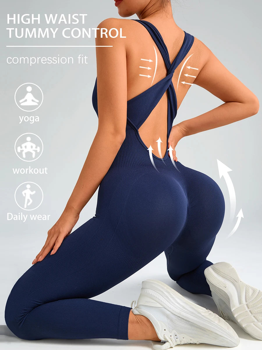 Bodysuit Sportswear Woman Gym Jumpsuits
