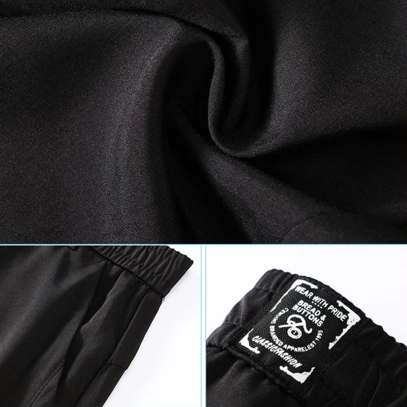 Men Slight Strech Breathable Casual Pants Male Korean Style Quick Drying Slacks Pants Chic Comfortable Formal Trousers