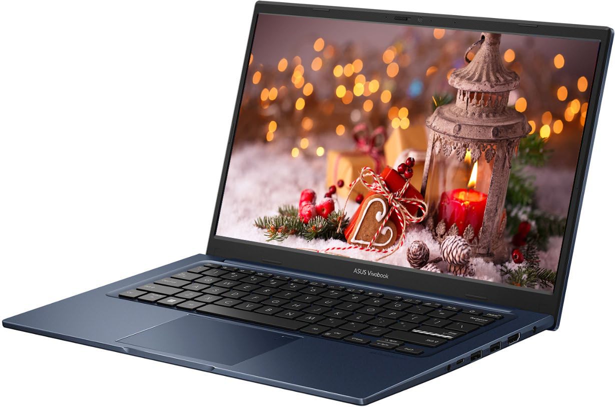 ASUS 14" FHD Vivobook Laptop Computer, 40GB RAM 1.5TB Storage (1TB SSD+512GB Docking Station Set), 6-Core Intel Core i3, Windows 11 Pro with Microsoft Office Home & Business, PLUSERA Earphones