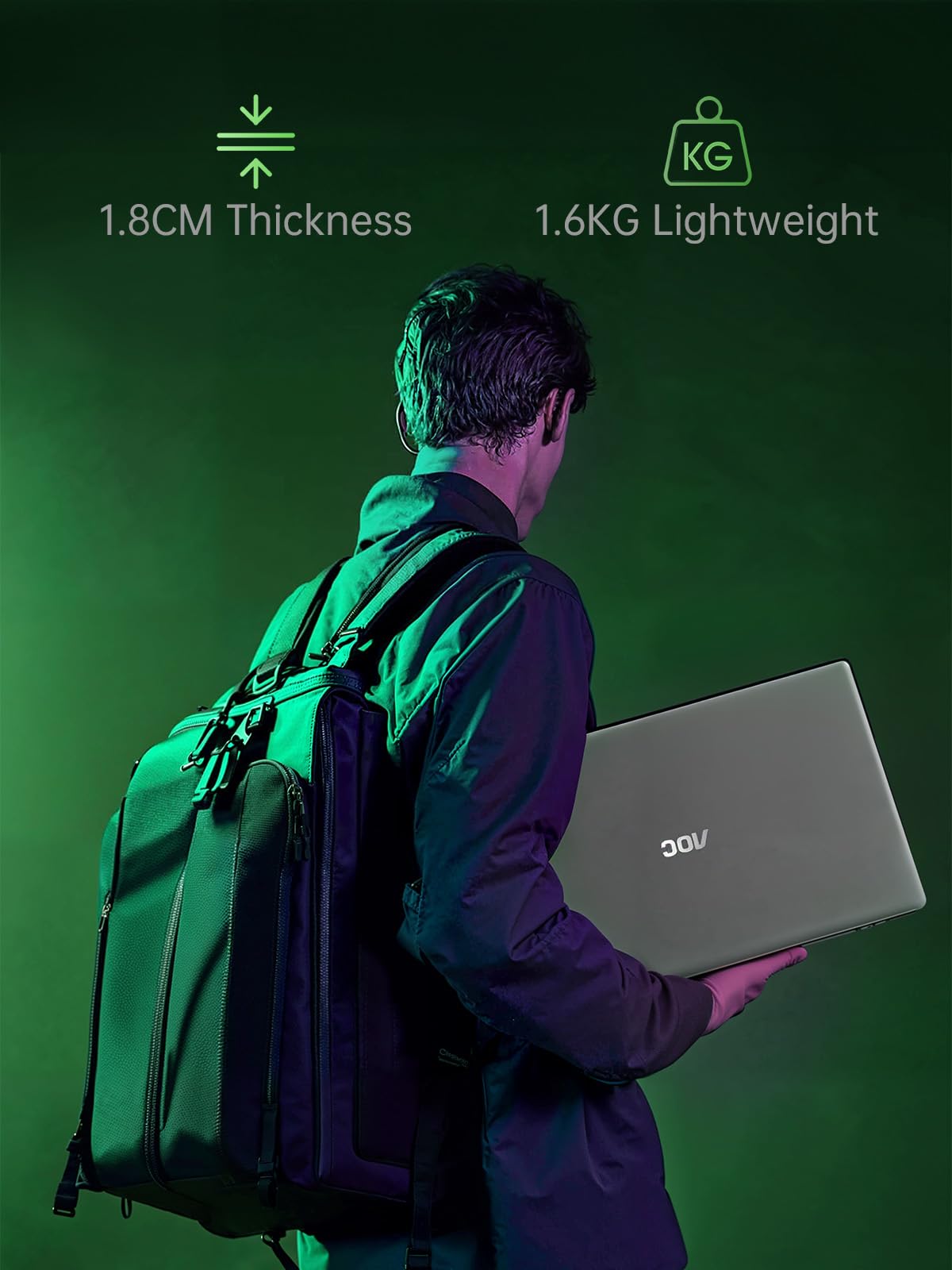 2025 16.1 Laptop Computer AMD Ryzen 7 5700U (8C/16T, Up to 4.3GHz) Radeon RX Vega 8 Graphics Laptop 16GB RAM 512GB NVMe SSD, Windows 11, FHD Display, WiFi 6, 53Wh Battery, HDMI, Webcam, Backlit KB