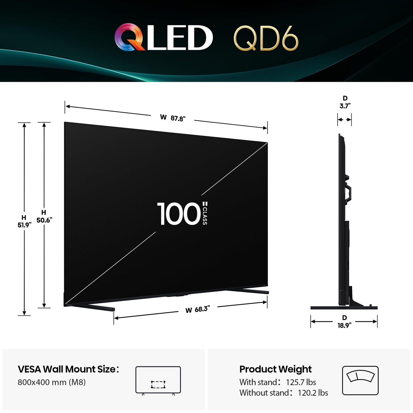 Hisense 65" Class QD6 Series (65QD6QF, 2025 Model) QLED 4K UHD Smart Fire TV, Voice Remote with Alexa, Dolby Vision, Dolby Atmos, Motion Rate 120, HDR 10+, Game Mode Plus, MEMC, VRR, ALLM