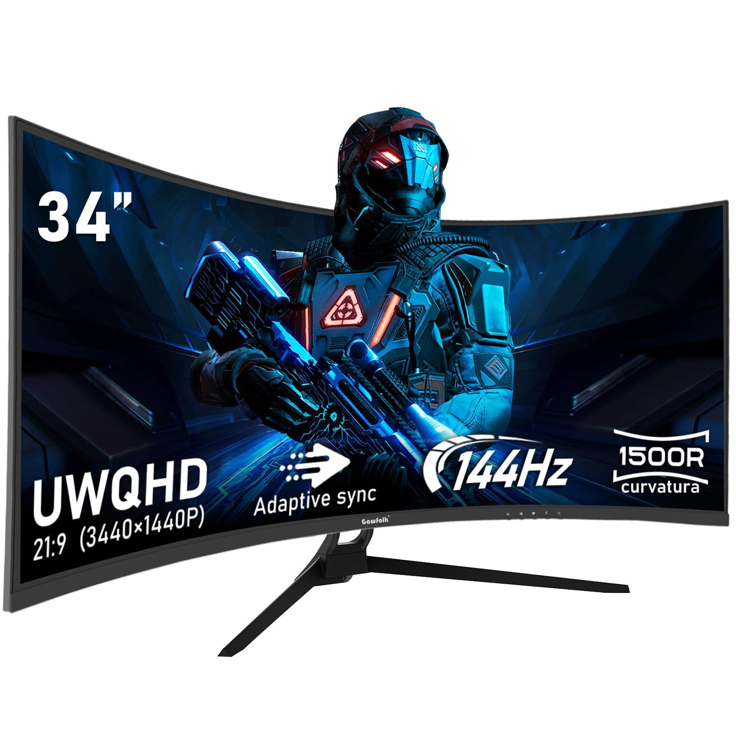 32 inch 2K QHD(2560×1440P) 165Hz Curved Gaming Monitor, PC Screen