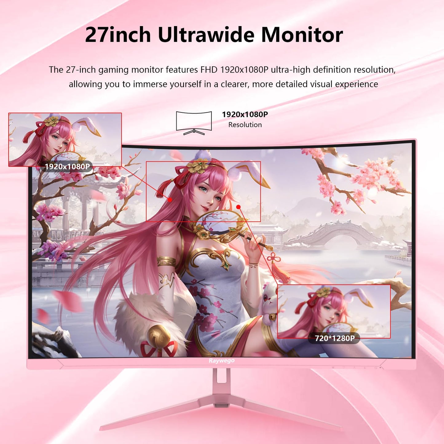 32 inch 4K Gaming Computer Monitor 60Hz UWQHD 3840x2160