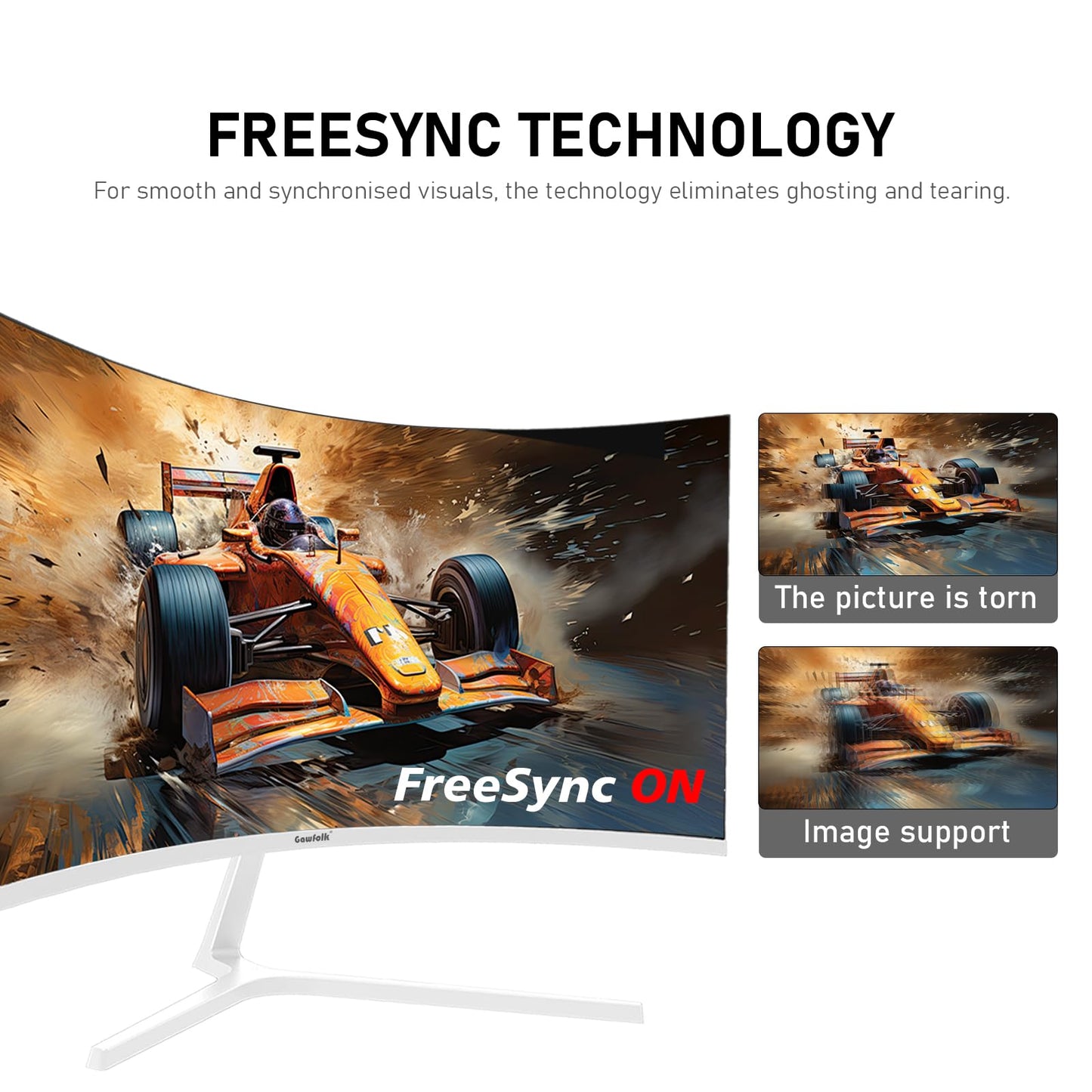 32 inch 2K QHD(2560×1440P) 165Hz Curved Gaming Monitor, PC Screen