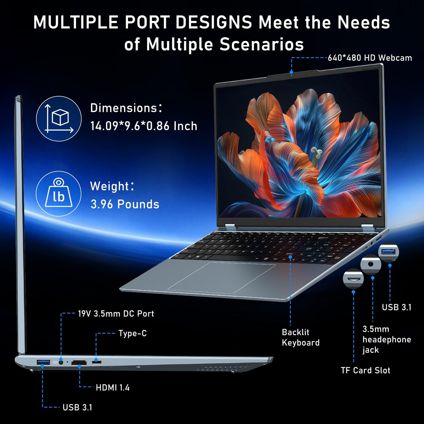 Gaming Laptop,MX350 Graphics Laptop,16 Inch Laptop Computer,N95 4C/4T Processor(up to 3.4Ghz),16GB RAM 1TB SSD,16”FHD 1920 * 1200 Display,WiFi 5,BT4.0,Backlit Keyboard