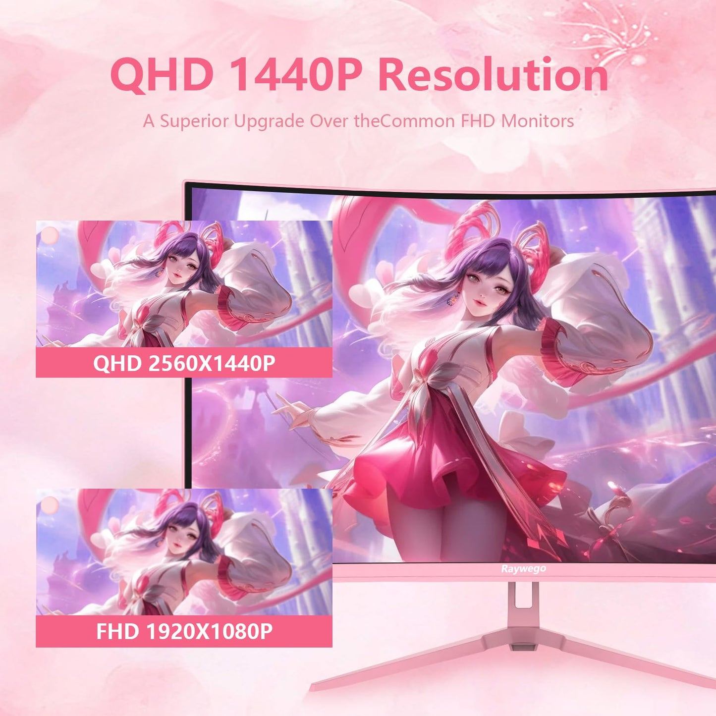 32 inch 4K Gaming Computer Monitor 60Hz UWQHD 3840x2160