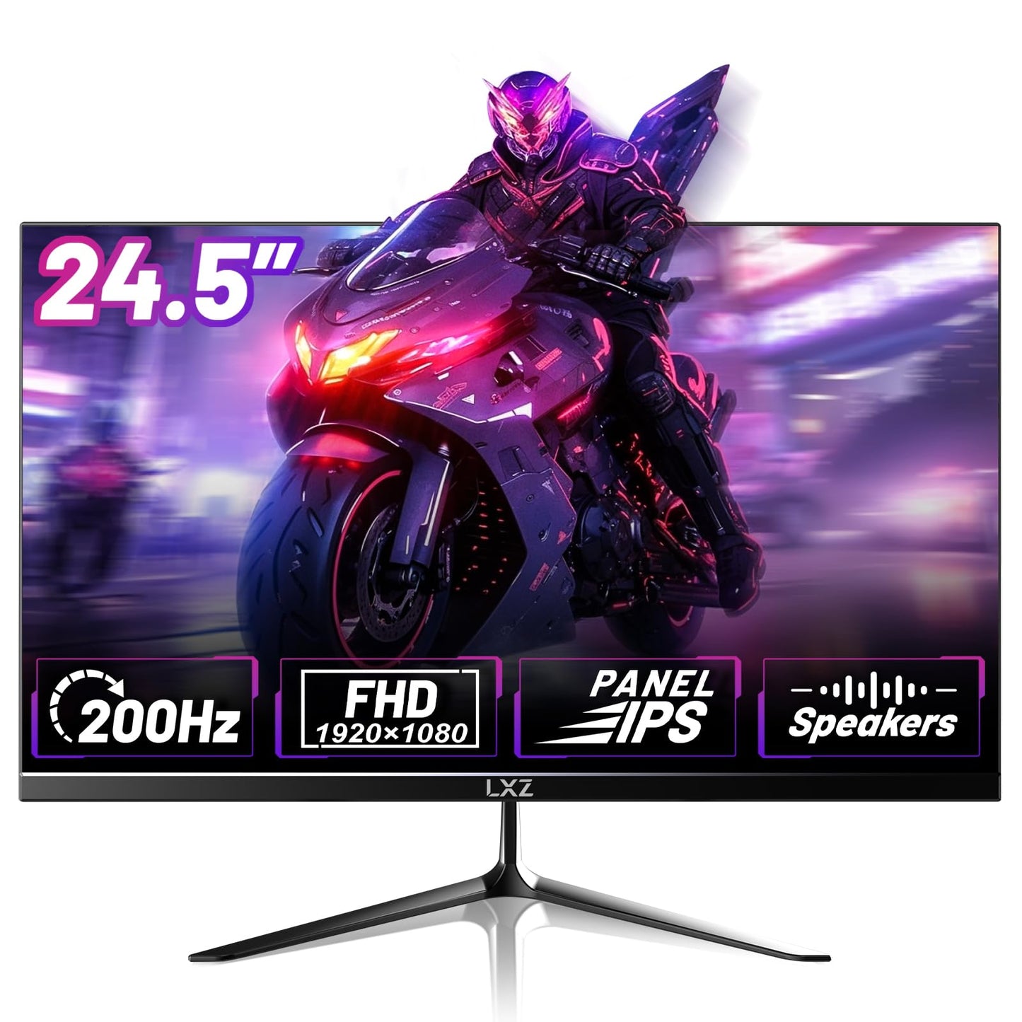 LXZ Curved 32 Inch Gaming Monitor 1500R, 2K QHD 180hz Frameless Display