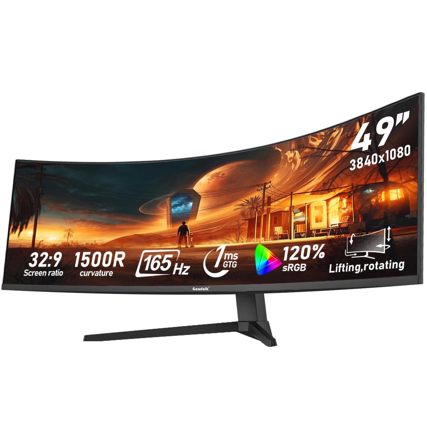 32 inch 2K QHD(2560×1440P) 165Hz Curved Gaming Monitor, PC Screen