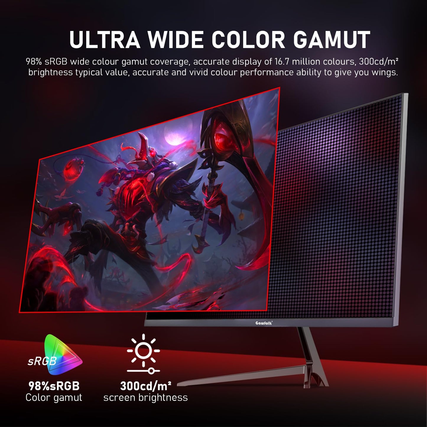 32 inch 2K QHD(2560×1440P) 165Hz Curved Gaming Monitor, PC Screen