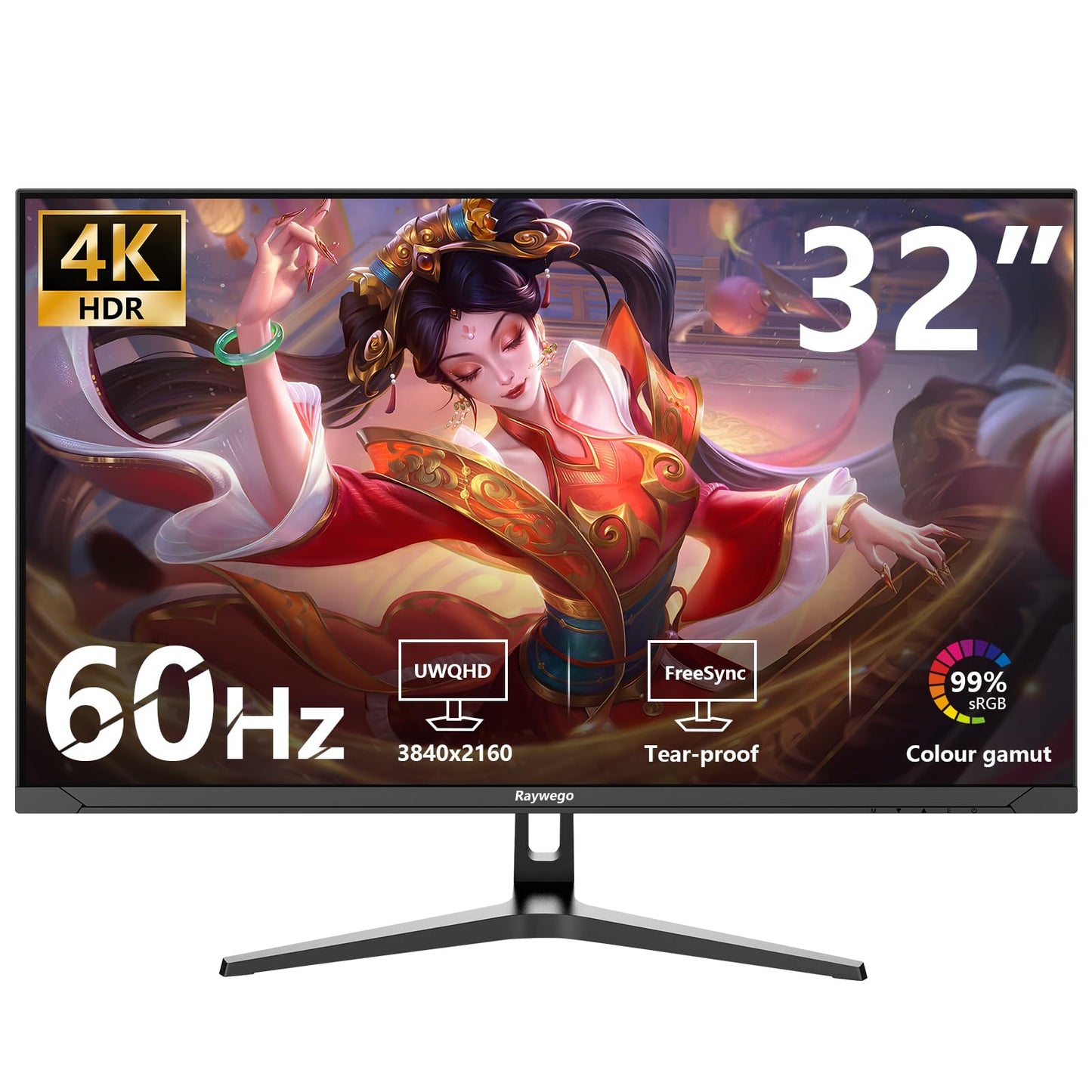 32 inch 4K Gaming Computer Monitor 60Hz UWQHD 3840x2160