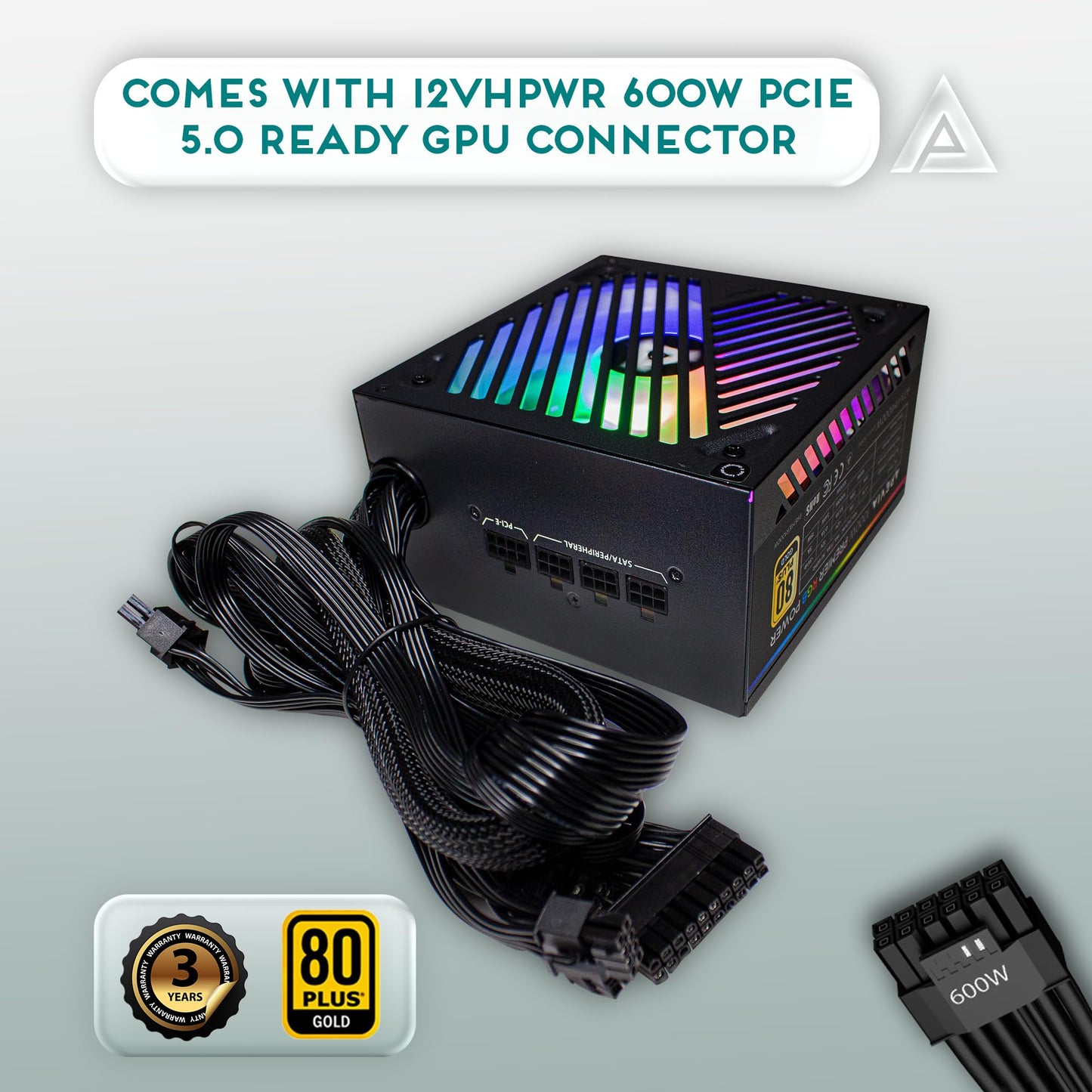 Apevia ATX-PM850W PCIe 5.0 ATX 3.0 Ready Premier 850W 80+ Gold Certified