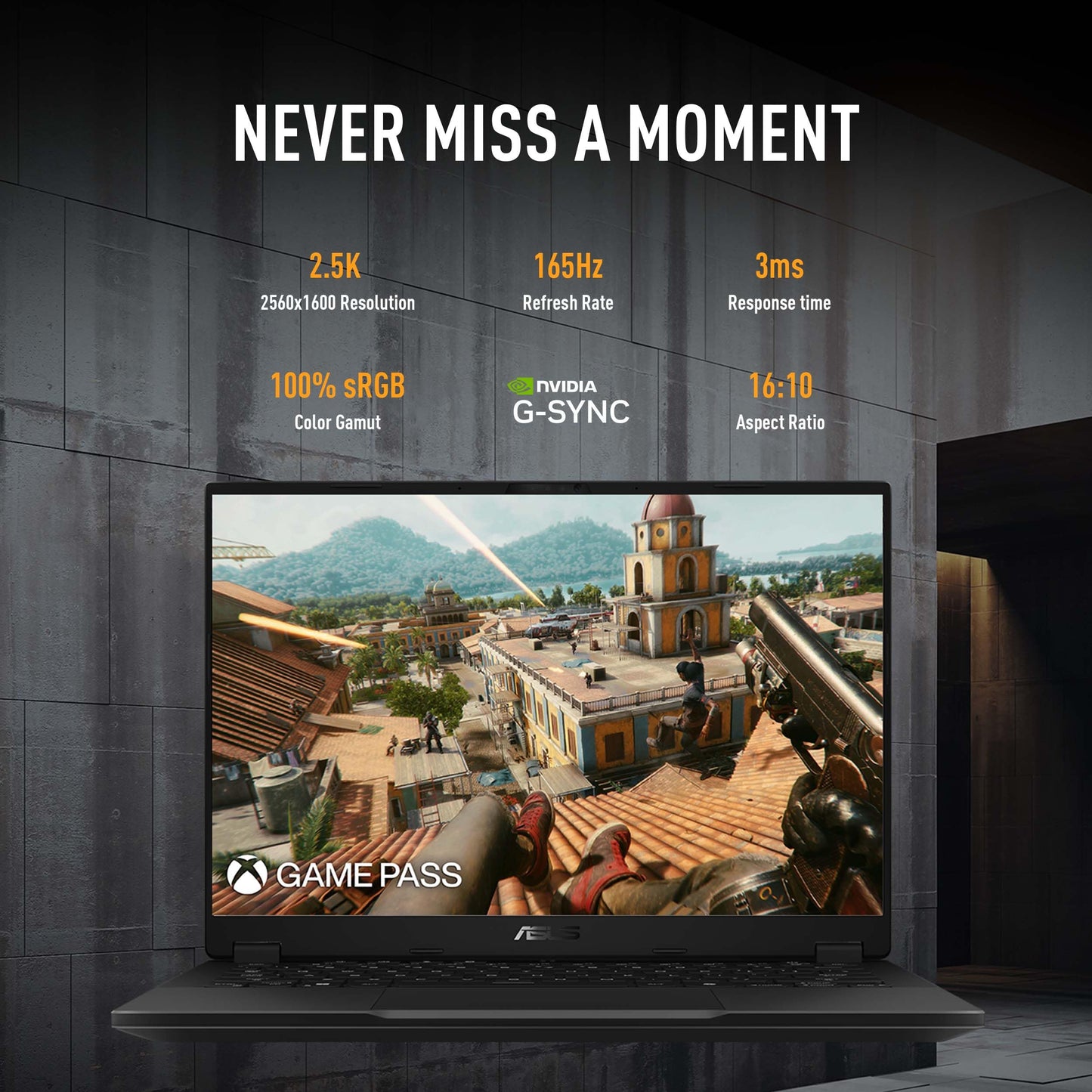 ASUS TUF Gaming A14 Copilot+ PC Gaming Laptop, 14” WQXGA 16:10 165Hz Display, AMD Ryzen™ AI 7 8845HS, NVIDIA® GeForce RTX™ 4050, 16GB LPDDR5X, 512GB PCIe® Gen 4.0 SSD, Wi-Fi 6E, Windows 11 Home