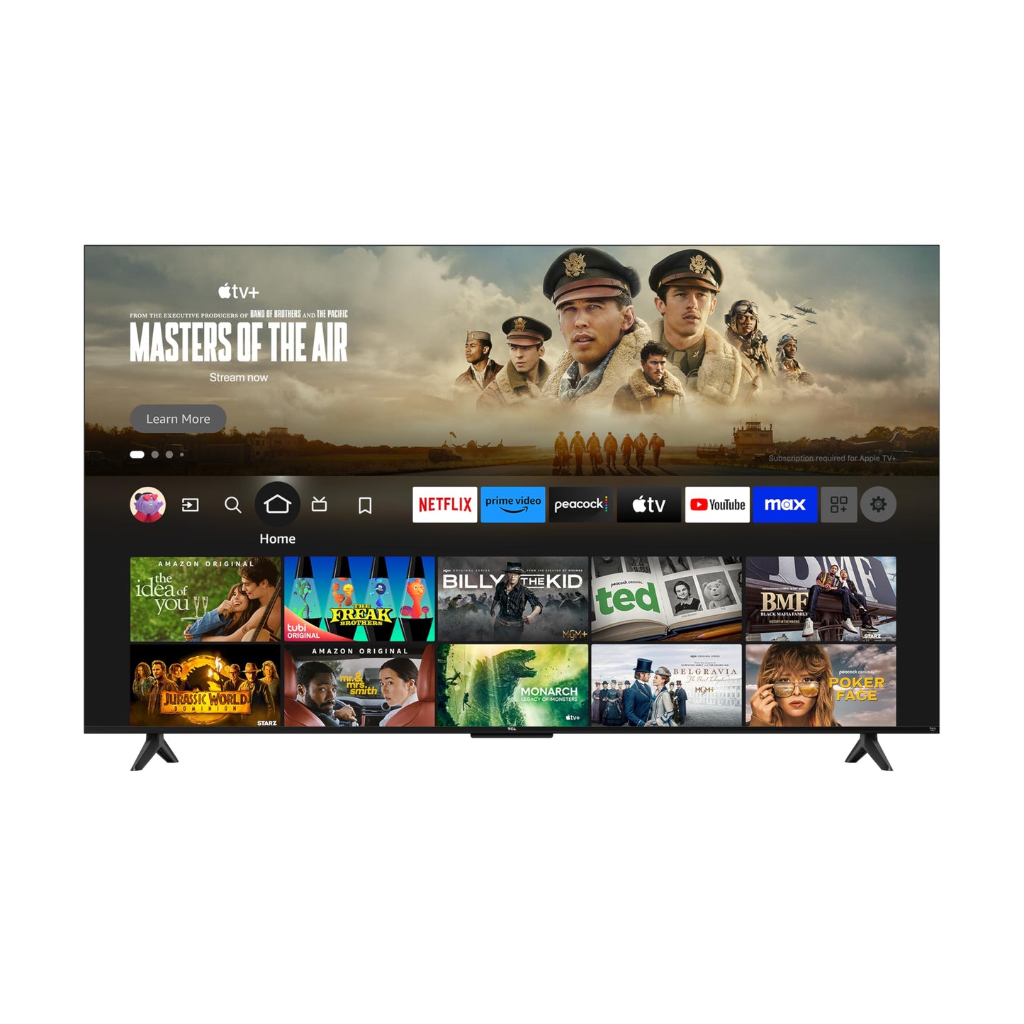 TCL 55-Inch Class Q65 QLED 4K Smart TV with Fire TV (55Q651F, 2024 Model), Dolby Vision, HDR PRO+, Dolby Atmos, Alexa Built-in with Voice Remote, Apple AirPlay 2 Compatibility, Streaming Television