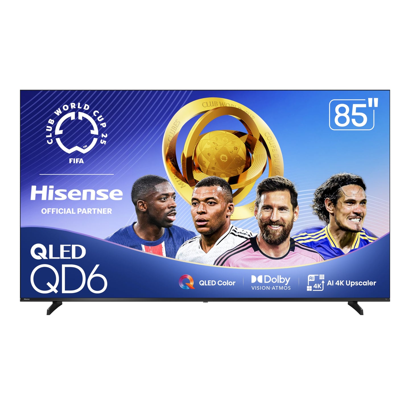 Hisense 65" Class QD6 Series (65QD6QF, 2025 Model) QLED 4K UHD Smart Fire TV, Voice Remote with Alexa, Dolby Vision, Dolby Atmos, Motion Rate 120, HDR 10+, Game Mode Plus, MEMC, VRR, ALLM