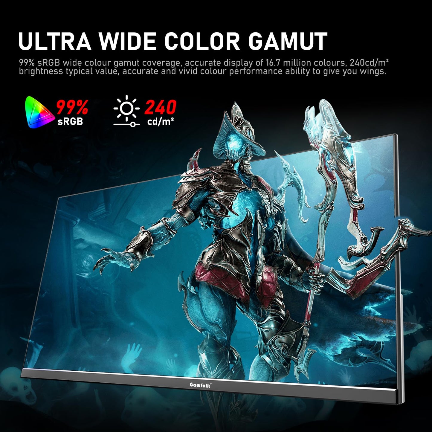 32 inch 2K QHD(2560×1440P) 165Hz Curved Gaming Monitor, PC Screen