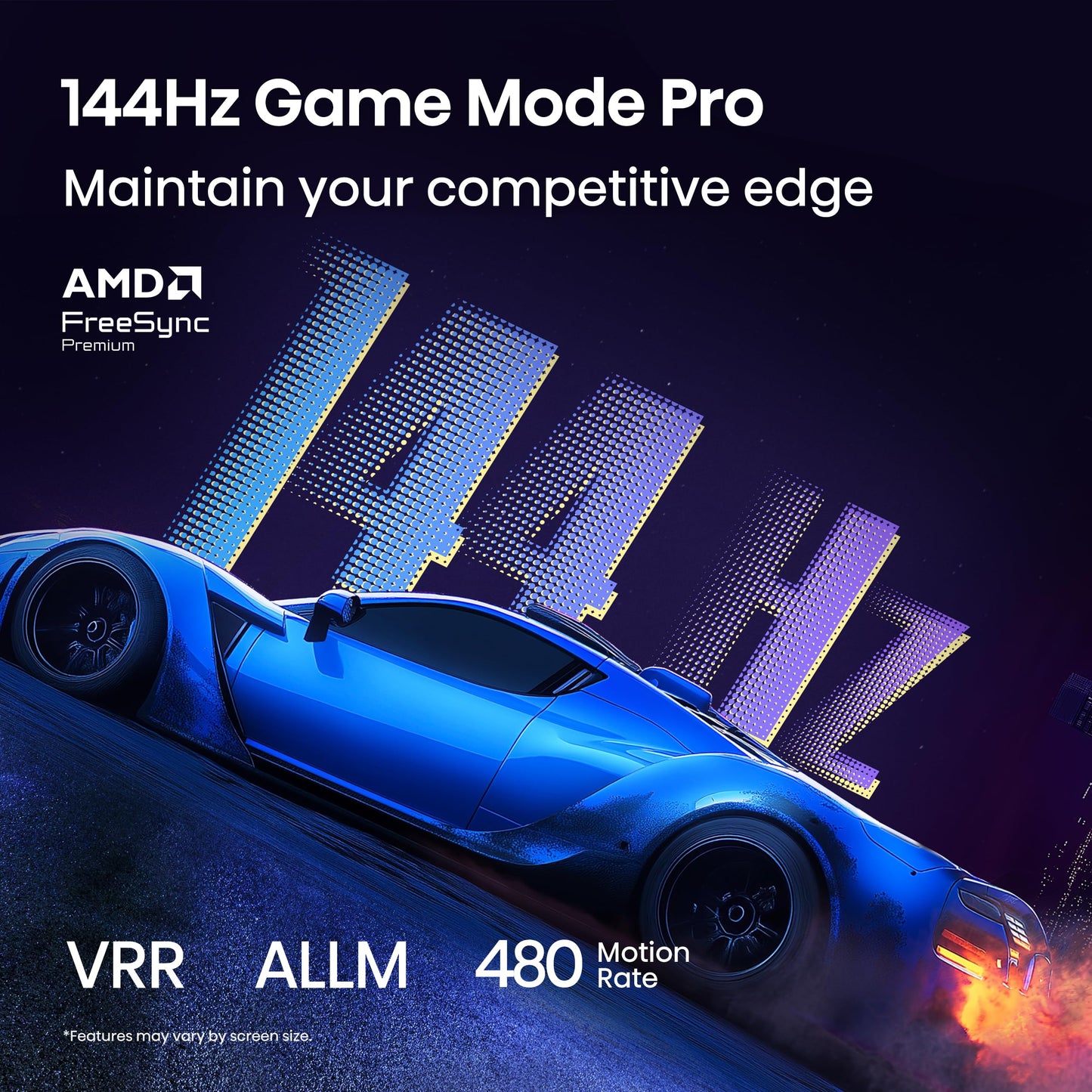 Hisense 75" Class QD7 Series Mini-LED 4K UHD Smart Fire TV (75QD7QF, 2025 Model) - QLED, Native 144hz, HDR10+, Dolby Vision, Dolby Atmos, Game Mode Pro, ALLM, Alexa Built in with Voice Remote, Black