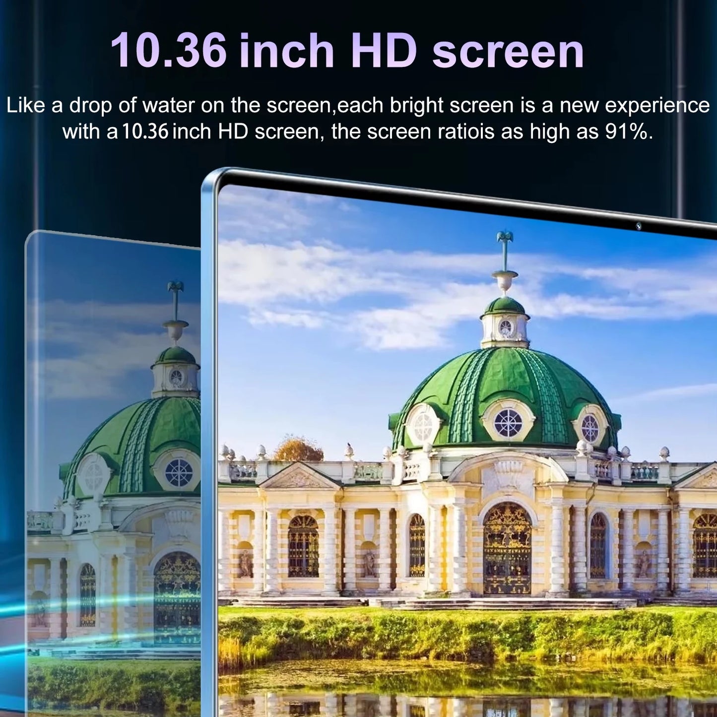 2025 5G New 10.36Inch Tablet Android 16GB RAM 1TB ROM Android 13.0 12000mAh Battery 16MP 32MP 10 Core Dual Sim Network Bluetooth