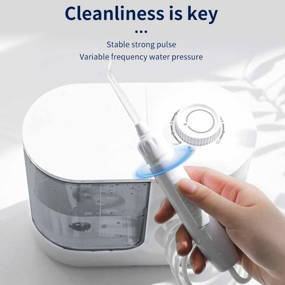 Water Dental Flosser Teeth Pick -Portable Oral Irrigator with Rechargeable Waterproof  Cleaner Pick Cordless for Home