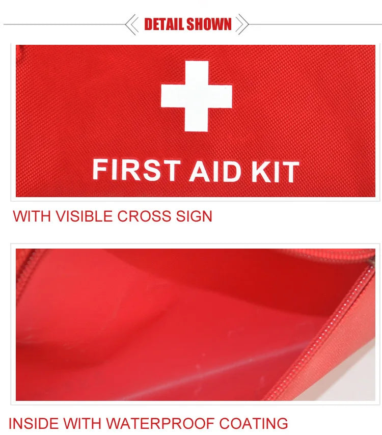 Outdoor Camp Travel Emergency Kit For Fishing Family Medical Treatment Portable Waterproof First Aid Bag Emergency Kits Case