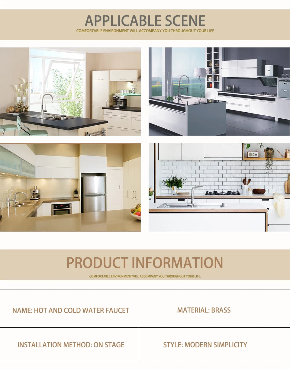 Bathroom Kitchen Basin Faucet Deck Mounted Hot & Cold Water Smesiteli Chrome and Black Single Handle Dual Hole Pull Out