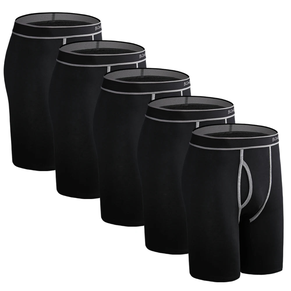 5Pcs Set Boxer Men Underpants Male Cotton Men's Panties Underwear Man Boxershorts Homme High Quality Underware Shorts Calson