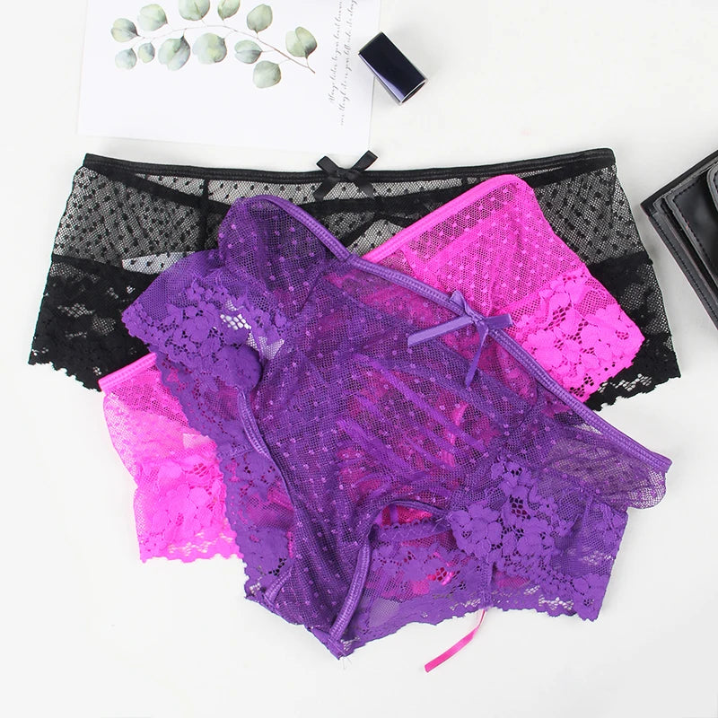 Comeondear High Waist Lace Panties Plus Size 3XL 5XL 6XL Hollow Underwear Lingerie Mesh Strappy Drop shipping Brazilian Panties