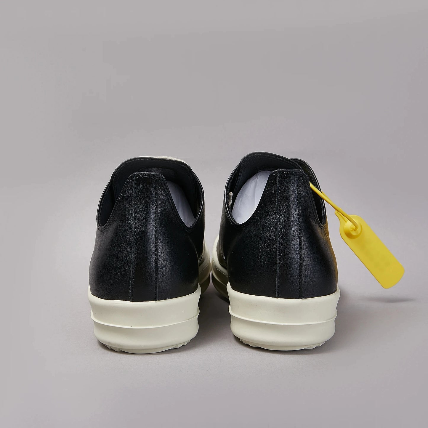 Men's Owens Leather Sneakers Unisex Designer Retro Low-top Board Shoes Black