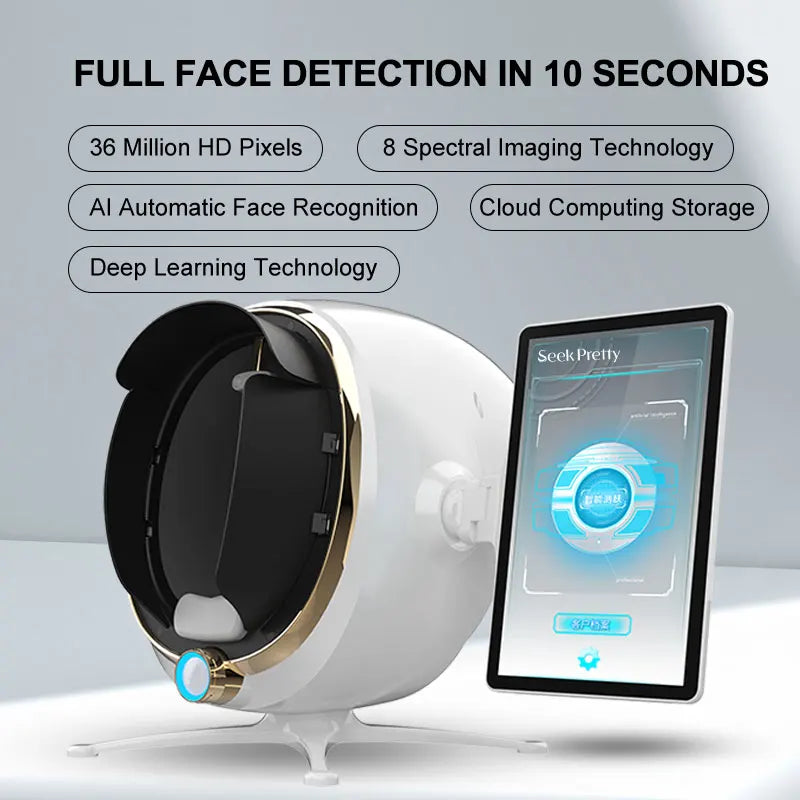 2025 Professional 3D Magic Mirror Skin Analyzer: Advanced Monitor, Detector & Camera for Facial Machines, Perfect for Salon Skin