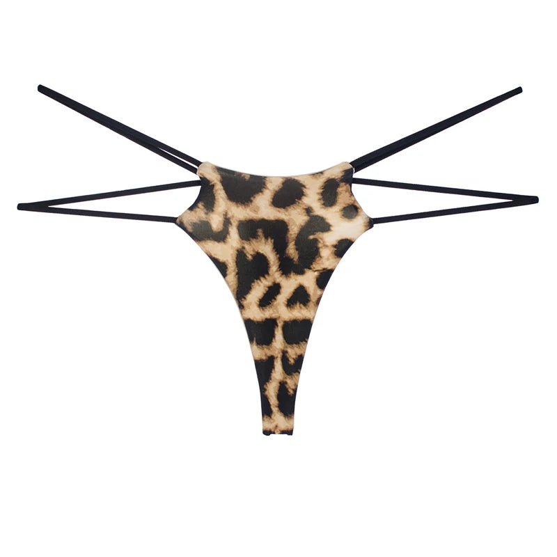 Felinus Women Panties Sexy Binikini Low Waist Underwear Double Thin Strap G-String Thong Seamless Breathable Female Lingerie