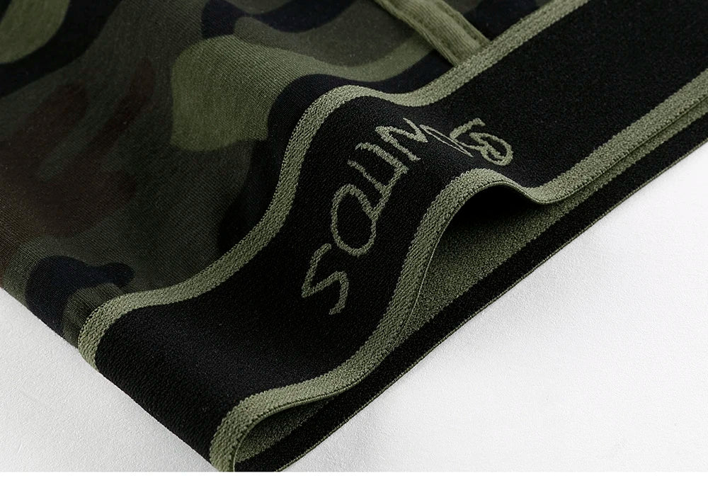4pcs Long Men's Panties Open front Boxer for men Underwear Trunk Cotton long leg Underpants male boxershorts High Quality Shorts