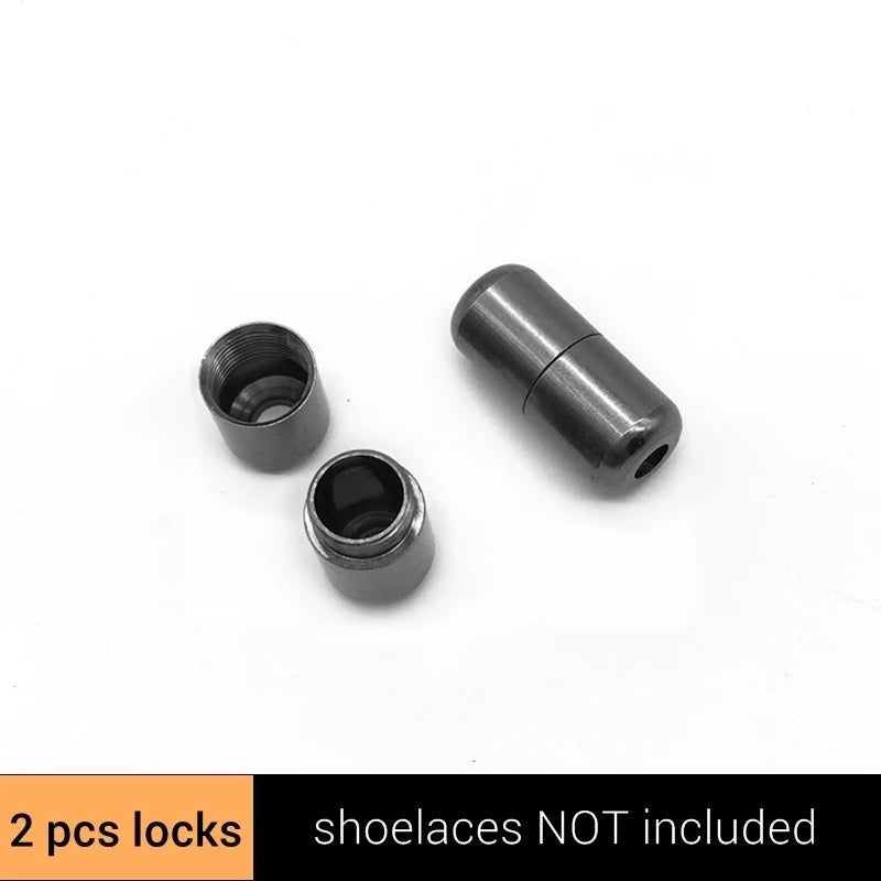 New Version Elastic No Tie Shoelaces Metal Lock Shoe Laces For Kids Adult Sneakers Quick Shoelaces Semicircle Shoestrings