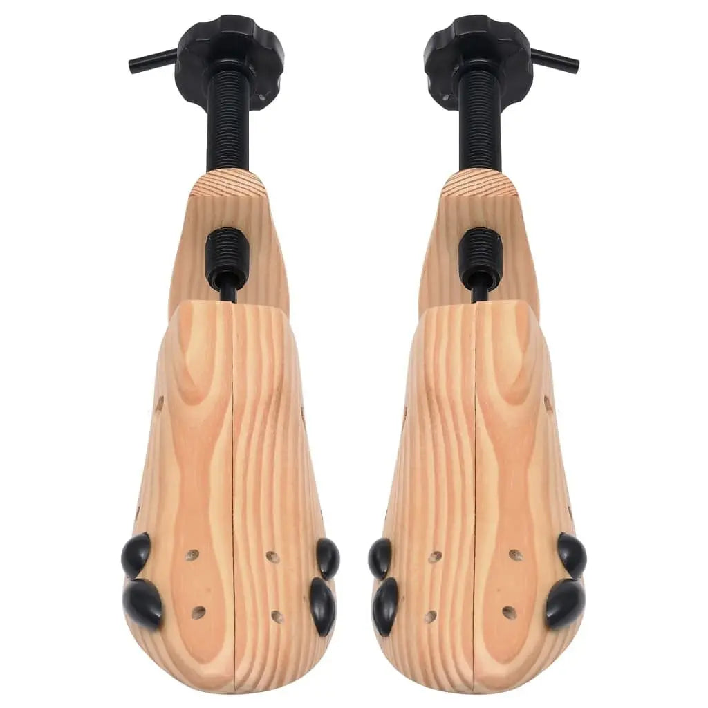 W2B VidaXL Solid Pine Wood Shoe Trees Size 36-40 Cedar Wood for Effective Protection