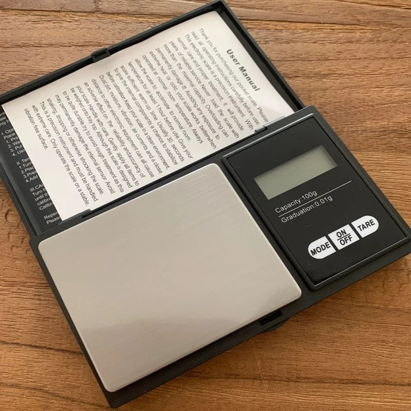 Jewelry Mini Stainless Steel Electronic Scale Digital Pocket Scale Gold Gram Balance Weight Scale Portable Pocket Scale