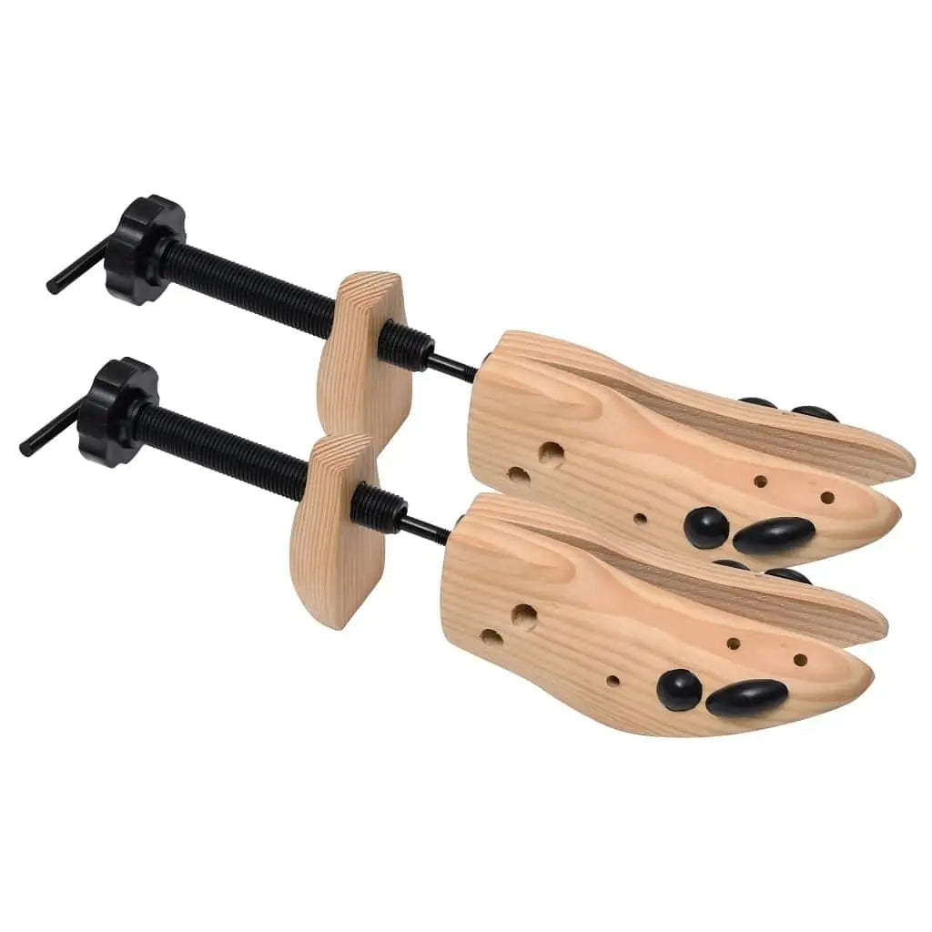 W2B VidaXL Solid Pine Wood Shoe Trees Size 36-40 Cedar Wood for Effective Protection