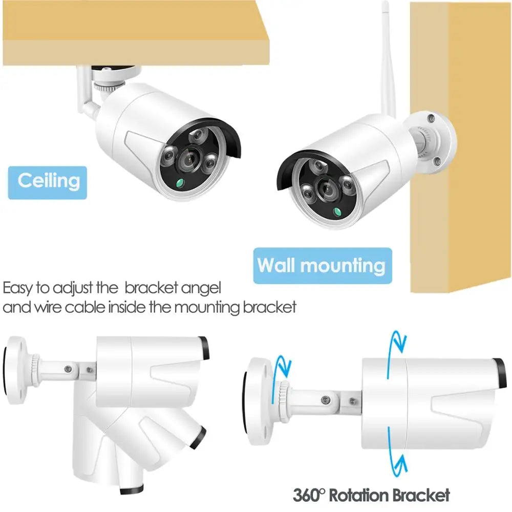 5MP 3MP Wireless IP Waterproof Security 1080P WiFi Audio Camera for Eseecloud IPPRO NVR Recorder CCTV System Kits