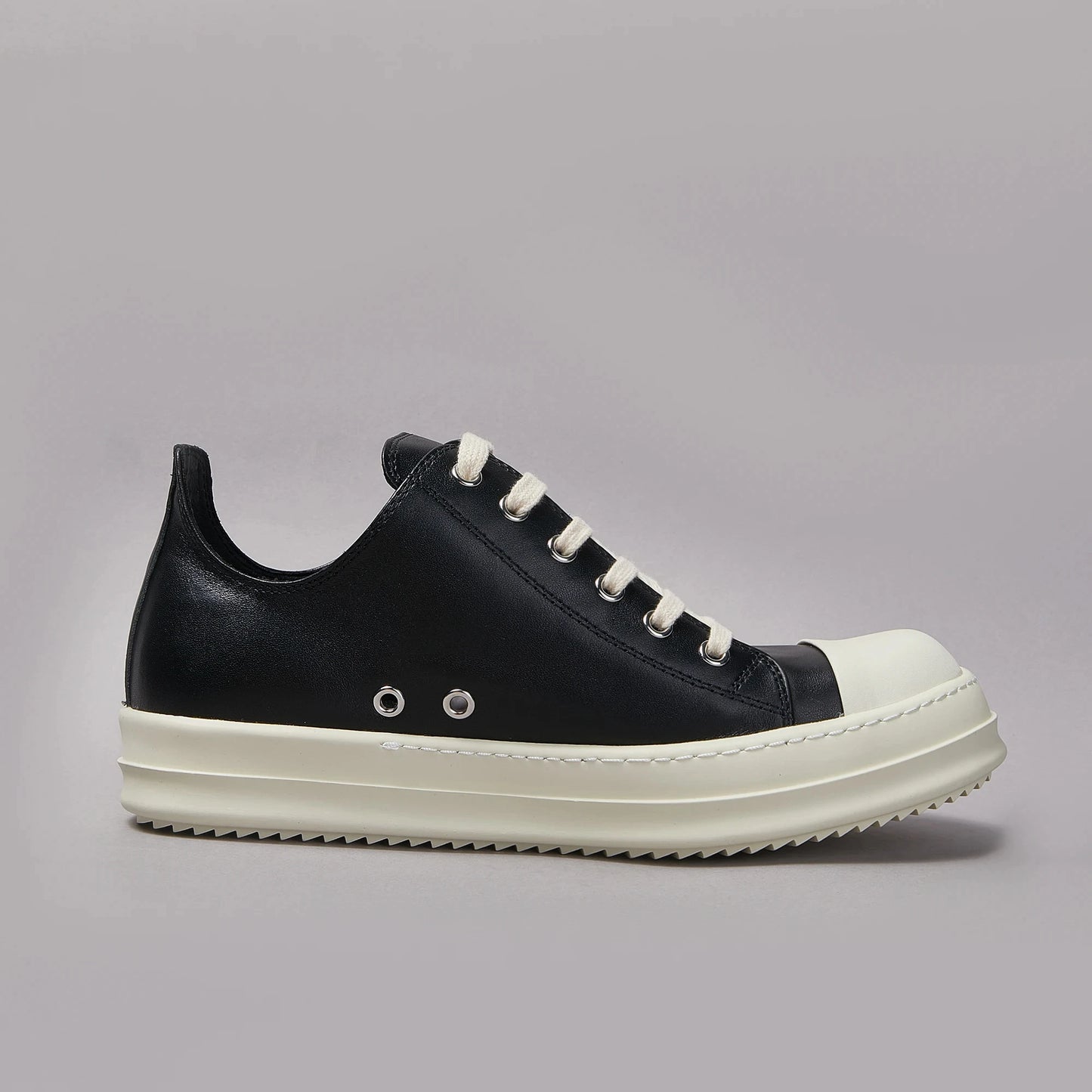 Men's Owens Leather Sneakers Unisex Designer Retro Low-top Board Shoes Black