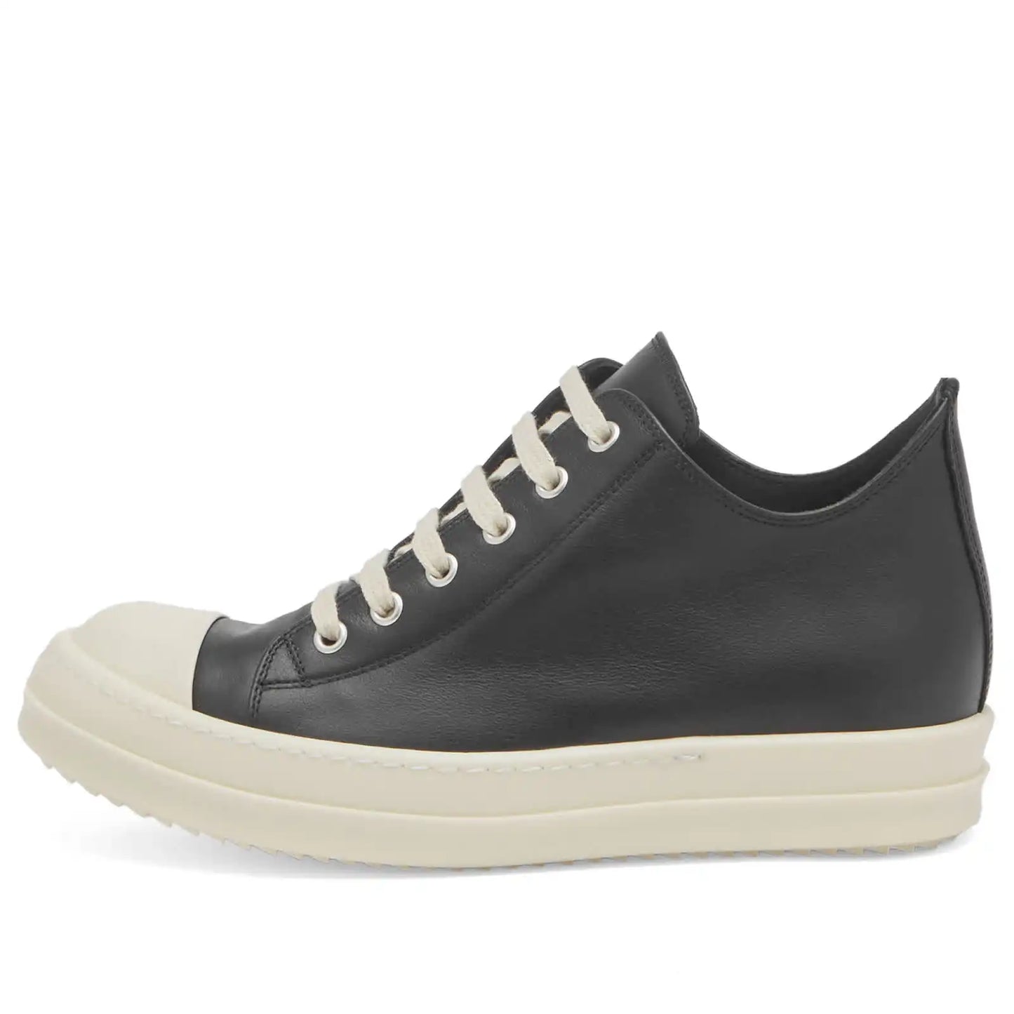 Men's Owens Leather Sneakers Unisex Designer Retro Low-top Board Shoes Black