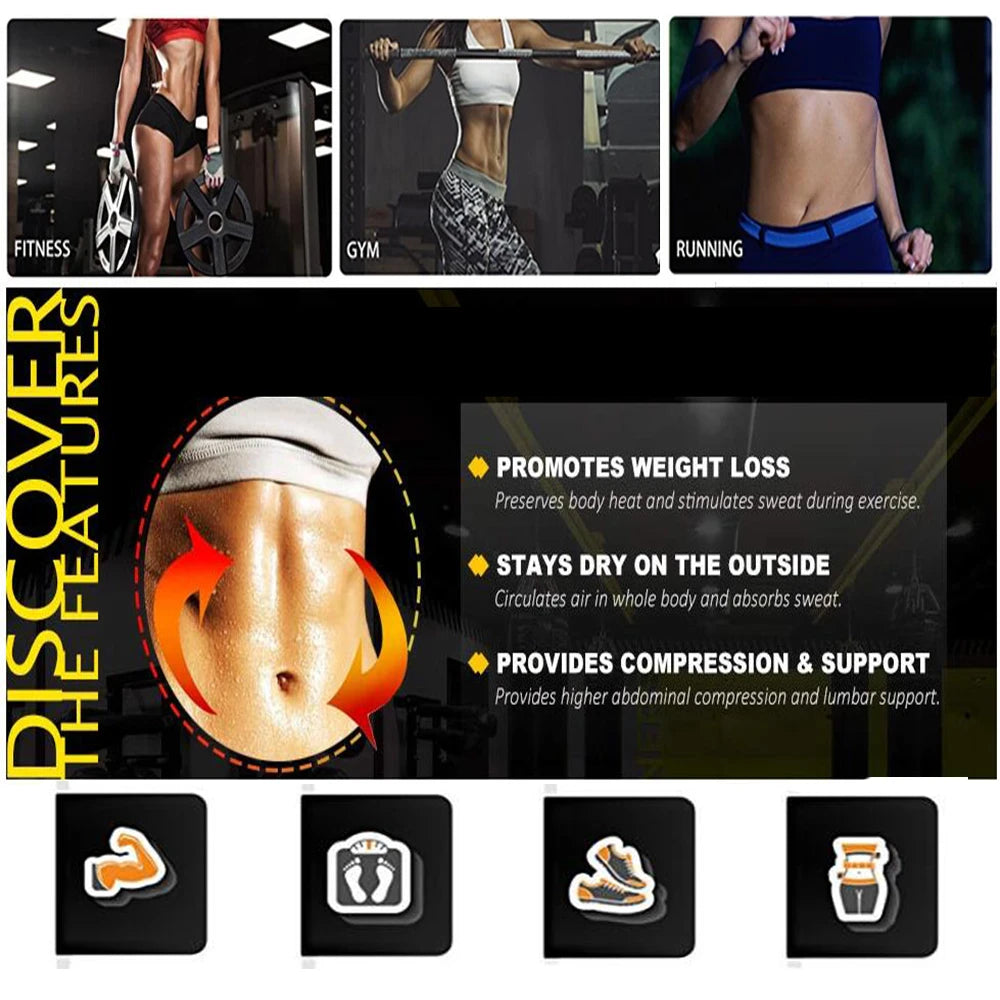 Waist Cincher Trimmer Men Waist Trainer Belt Back Support Wrap Fitness Gym Body Shaper Belt Slimming Belly Corset Workout Girdle