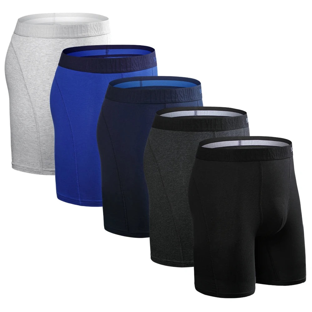 5Pcs Set Boxer Men Underpants Male Cotton Men's Panties Underwear Man Boxershorts Homme High Quality Underware Shorts Calson