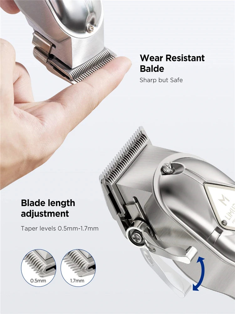 Limural Hair Clippers for Men Professional Hair Cutting Kit Beard Trimmer Barbers Cordless Close Cutting T-Blade Trimmer Kit